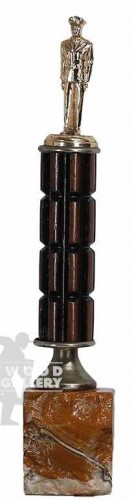15" BASEBALL TROPHY MARBEL BASE