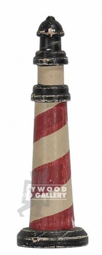 9" RED / WHITE BARBER POLE