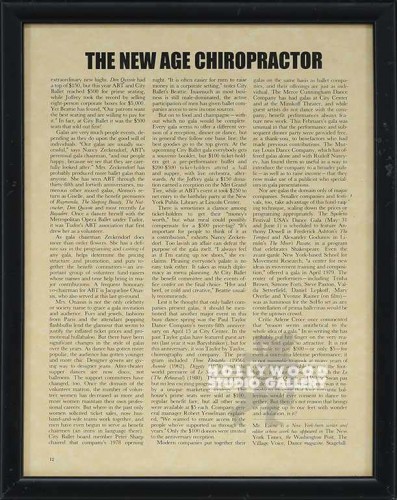 13X10 THE NEW AGE CHIROPRACTOR