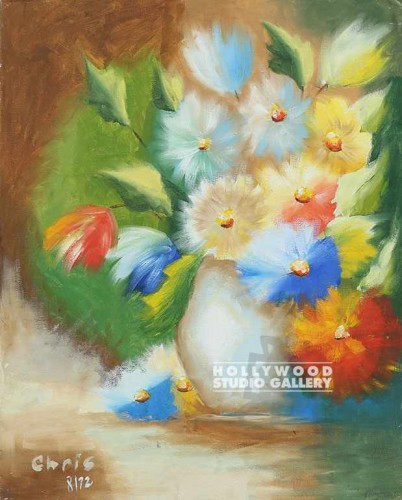 20X16 FLORAL/UNFRAMED CANVAS