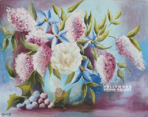 16X20 FLORAL/UNFRAMED CANVAS