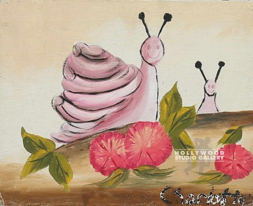 8X10 HAPPY SNAILS/CANVAS/UNFRAMED