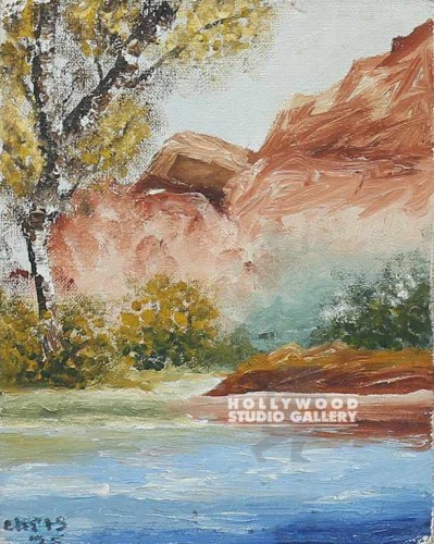 8X10 MOUNTAIN/LAKE/CANVAS/UNFRAMED