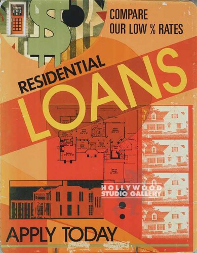 28x22 Residential Loan Sign.Unframd