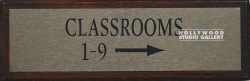 6X18 WOODEN SIGN CLASSRMS 1-9