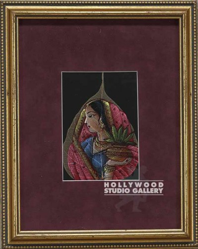13x10 Hindu Woman Holding Flower Pt
