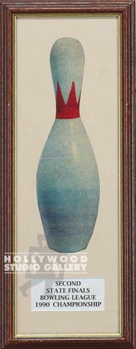 19.5 X 7.5 WOOD FRM. BOWLING PIN