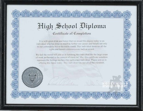 9 X 12 DIPLOMA