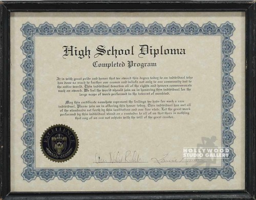 9 X 12 DIPLOMA
