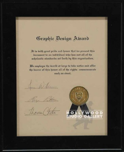 13X11 GRAPHIC DESIGN AWARD/BLCK FRM
