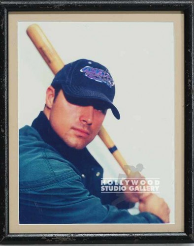 8X10 GEOFF HOLDING BASEBALL BAT