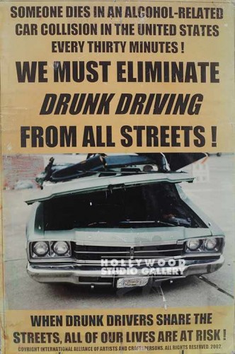 24X36 DMV DRUNK DRIVER POSTER