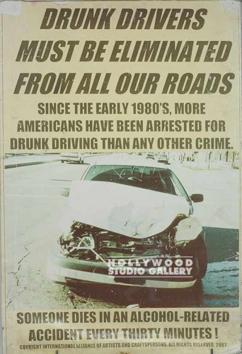 24X36 DMV DRUNK DRIVER POSTER