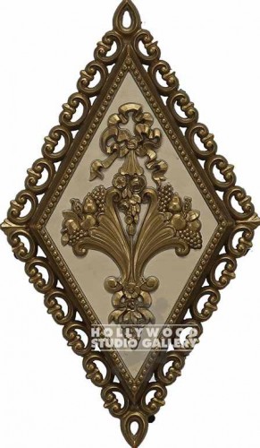 14x8 Plastic/3D/Gold/Fruit/Plaque