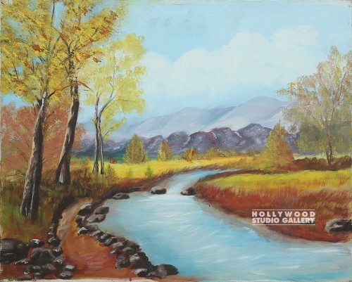 16X20 AVIS/CREEK/TREE/CANVAS