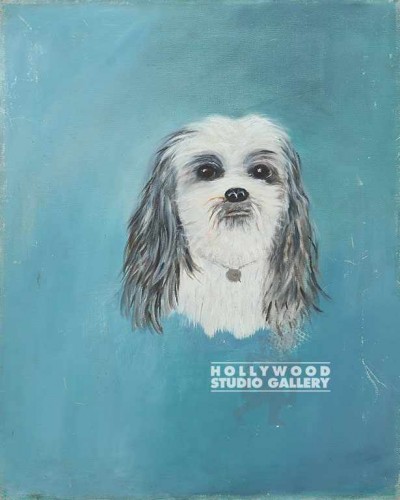 20X16 AVIS/DOGGIE PORTRAIT/CANVAS