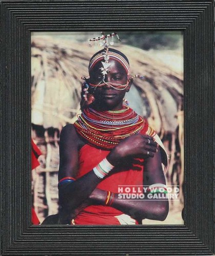 8X10 NATIVE WOMAN IN RED