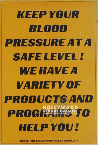 16x11UNFRMD MED BLOOD PRESSURE PSTR