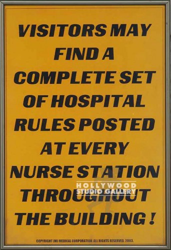 FRAMED MEDICAL NOTICE HOSPITAL RULE