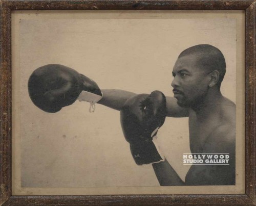 9x11 B/W AFRICAN AMERICAN BOXER