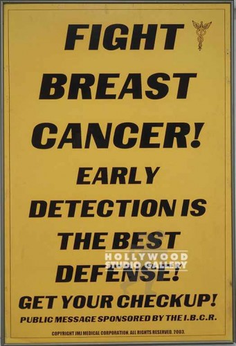 24x36 FIGHT BREAST CANCER MTL FRM