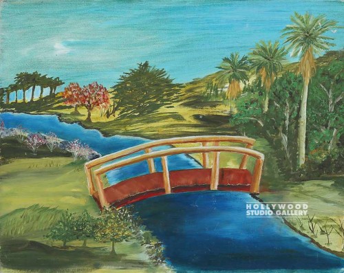 16X20 AVIS/BRIDGE OVER CREEK/CANVAS