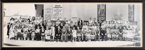 9x26 B W PANORAMIC CHURCH GROUP