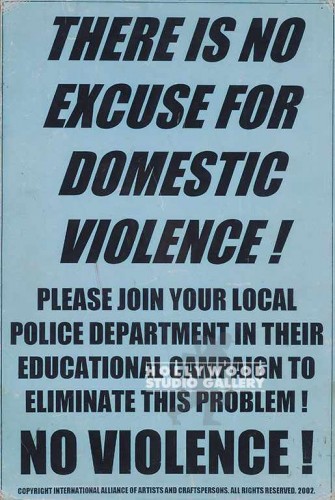 16X10 DOMESTIC VIOLENCE POSTER