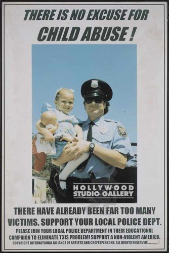 36X24NO EXCUSE FOR CHILD ABUSE/PSTR