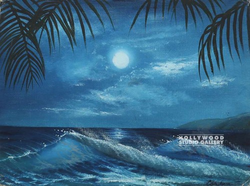 12X16 ORIG. MOON/OCEAN CNVS BOARD