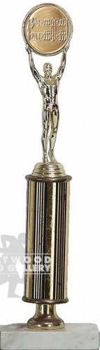 14" Music Trophy/Man Holding Med