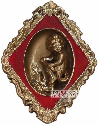 8x6 3-D PLASTER CUPID/DIAMOND