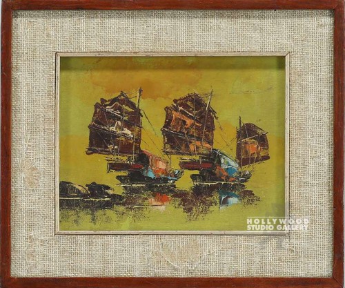 12X14 SHIP PAINTING/FOX GALLERY