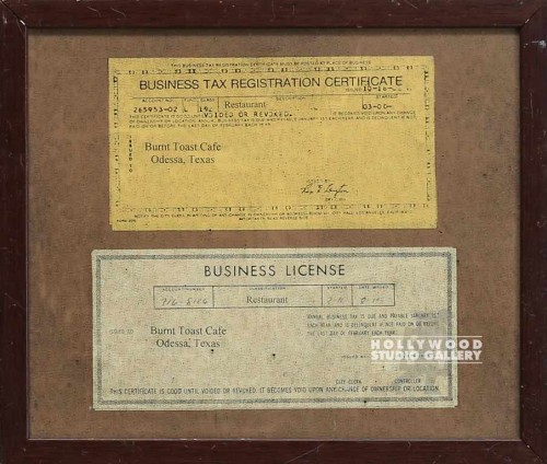 8X11 BUSINESS LICENSE/BRWN FRAME