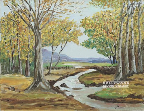 14X18AVIS/RIVER/TREES/UNFRMD CNVS