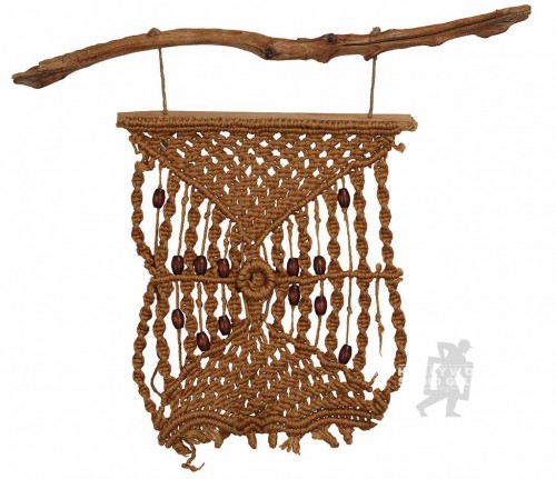 24x30" HANGING MACRAME W/BEADS