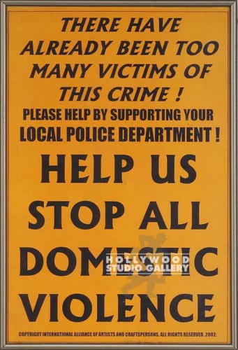 17X11STOP DOMESTIC VIOLENCE/PSTR FR