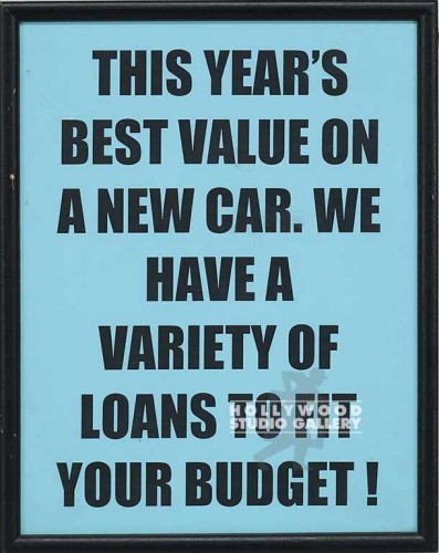 15X12 BEST VALUE/NEW CAR SIGN/BLCK
