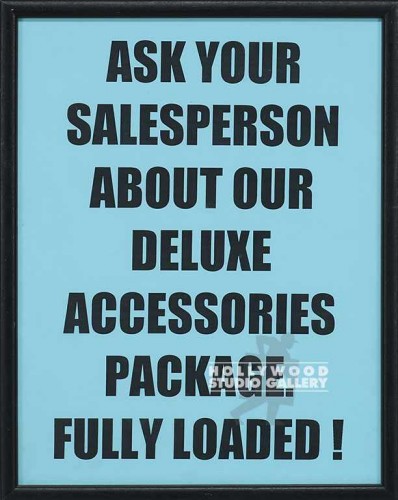 15X12 ASK SALESPERSON/SIGN/BLCK FRM