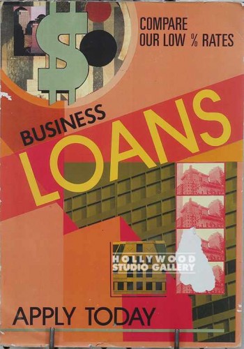 14X10 BUSINESS LOANS MOUNTED SIGN