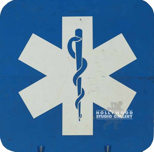 18X18 BLUE MEDICAL SIGN
