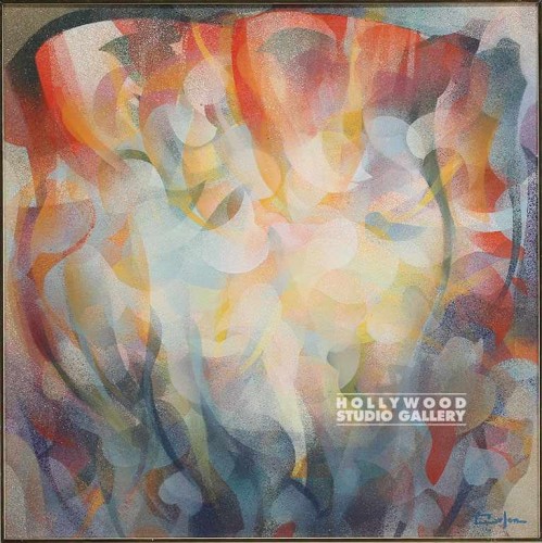 32X32 CARLEN ABSTRACT/GOLD FRM