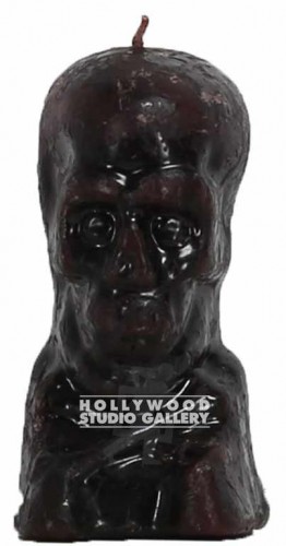 5" BLACK CANDLE SKULL