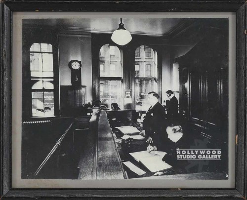 9X11B/W POLICE STATION PHOTO/MATTED