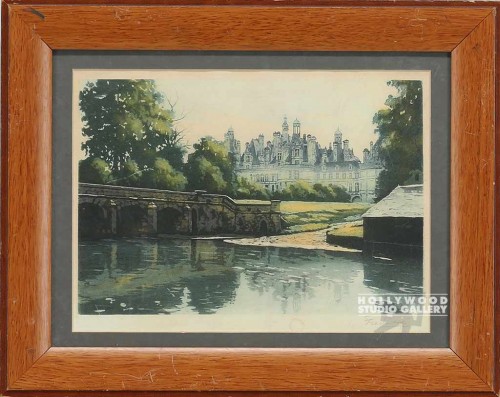 12X15 WATERCOLOR POND/GRN MATT/FRMD