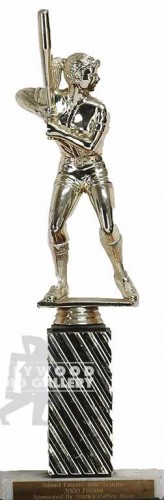 16" WOMAN BASEBALL TROPHY