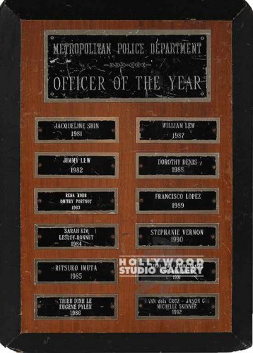 12X15 Patron Metro Police Plaque
