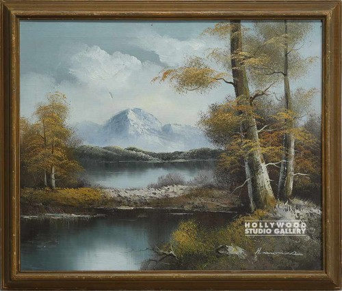 27X23Trees/Lake/70`s/Landsc/cnvs/wd