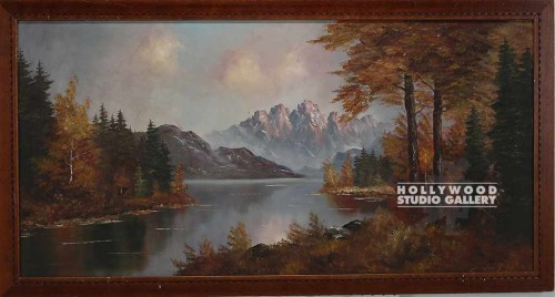 27X51 TRAD. LANDSCAPE CANVAS WOOD