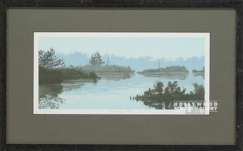 14X24"MORNING MIST"LNDSCP/BLNDE FRM